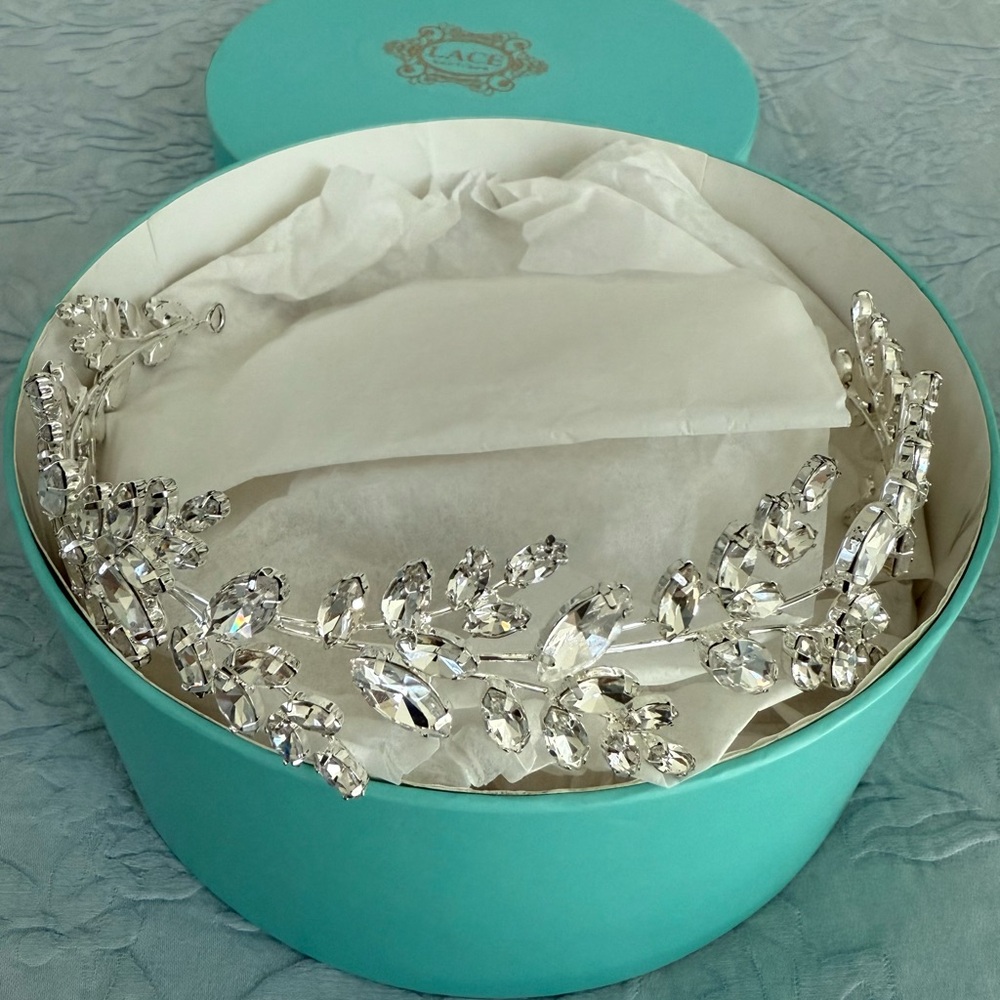 Elegant Silver Crystal Headband